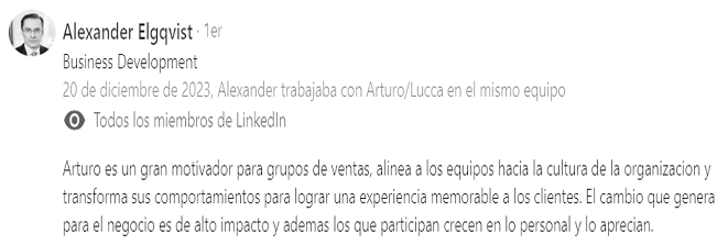 Testimonio Alexander Elgqvist